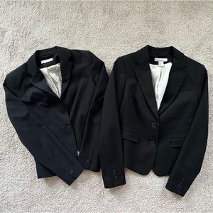 TWO Black fitted blazers H&M Sz 4